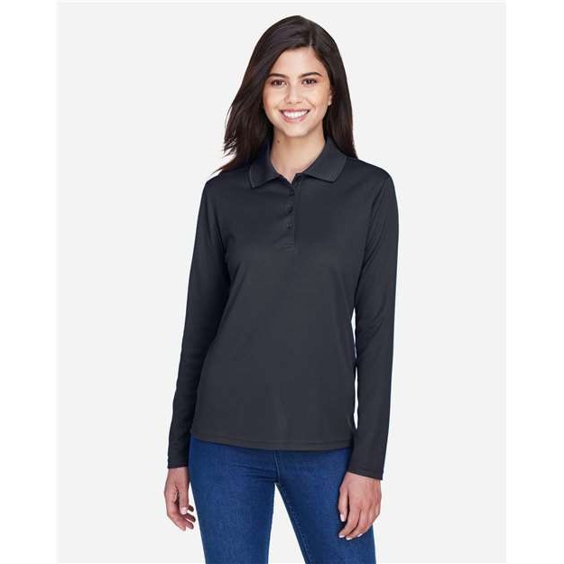 Women's Long Sleeve Piqué Polo - Thumbnail Image