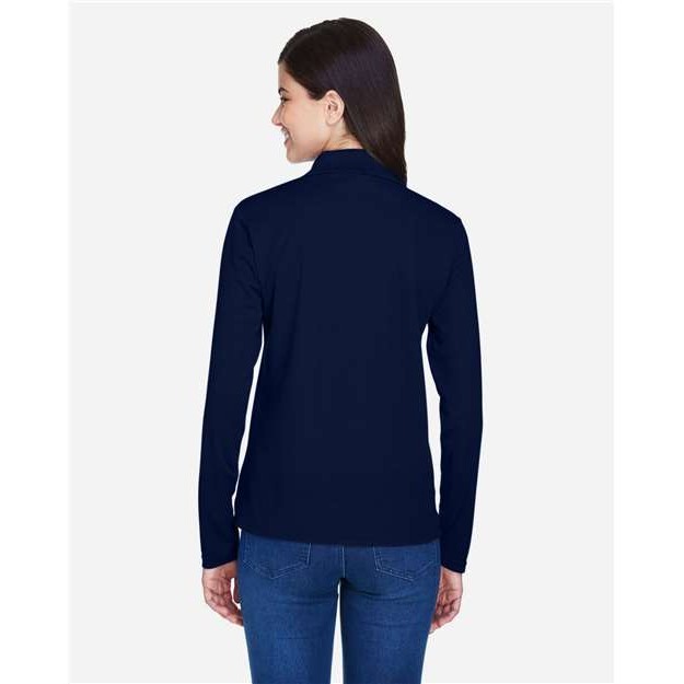 Women's Long Sleeve Piqué Polo - Thumbnail Image