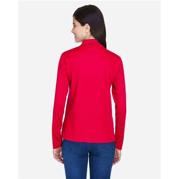 Women's Long Sleeve Piqué Polo - Thumbnail Image