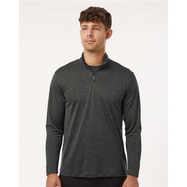 Men's Performance Mélange Quarter-Zip Pullover - Thumbnail Image
