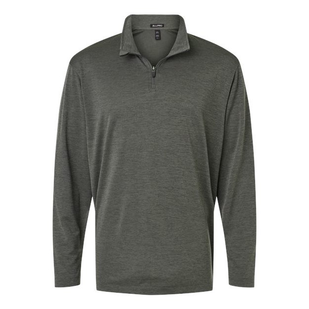 Men's Performance Mélange Quarter-Zip Pullover - Thumbnail Image