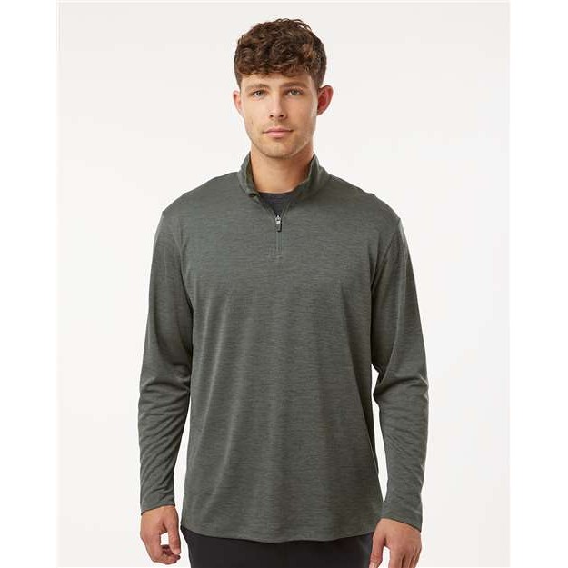 Men's Performance Mélange Quarter-Zip Pullover - Thumbnail Image
