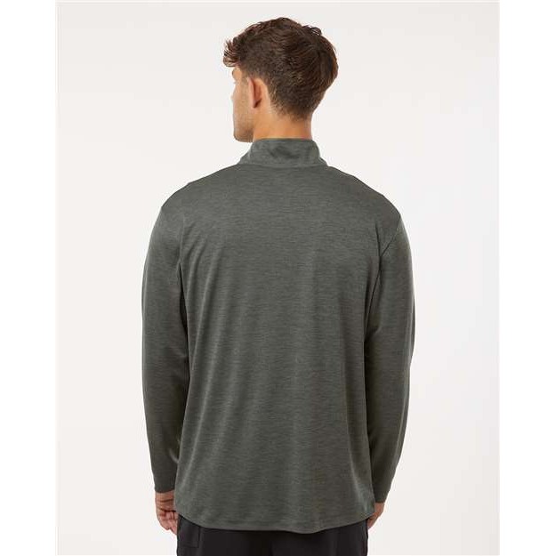 Men's Performance Mélange Quarter-Zip Pullover - Thumbnail Image