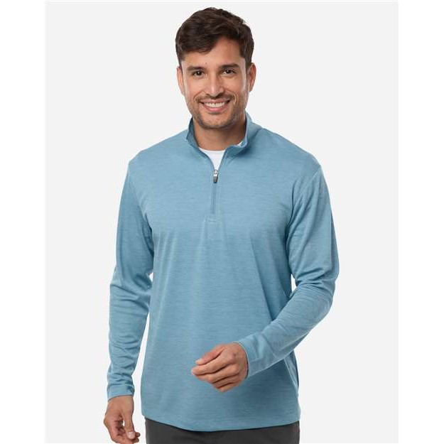 Men's Performance Mélange Quarter-Zip Pullover - Thumbnail Image