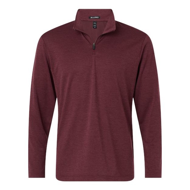 Men's Performance Mélange Quarter-Zip Pullover - Thumbnail Image