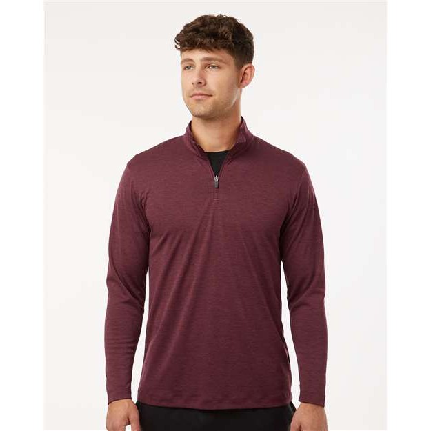 Men's Performance Mélange Quarter-Zip Pullover - Thumbnail Image
