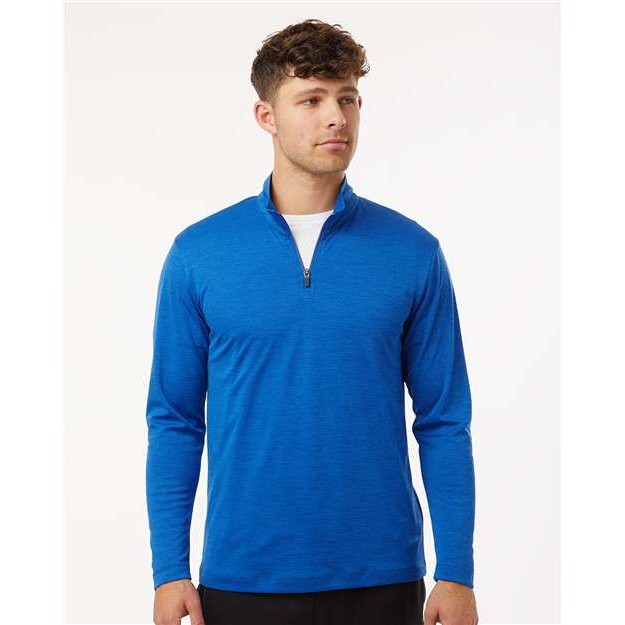 Men's Performance Mélange Quarter-Zip Pullover - Thumbnail Image