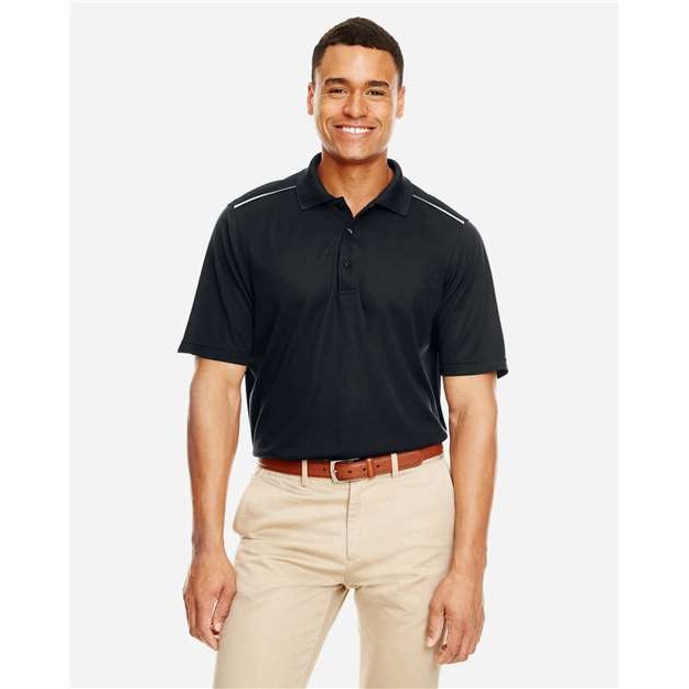 Men's Radiant Performance Piqué Polo with Reflective Piping - Thumbnail Image