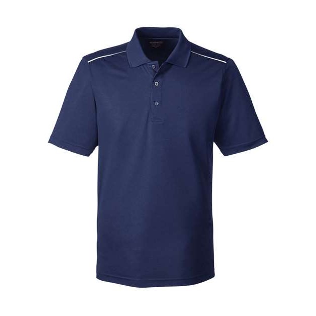 Men's Radiant Performance Piqué Polo with Reflective Piping - Thumbnail Image