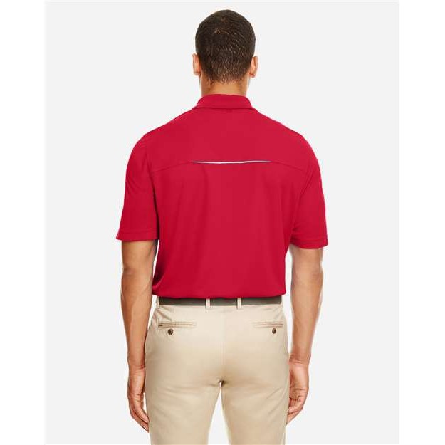 Men's Radiant Performance Piqué Polo with Reflective Piping - Thumbnail Image