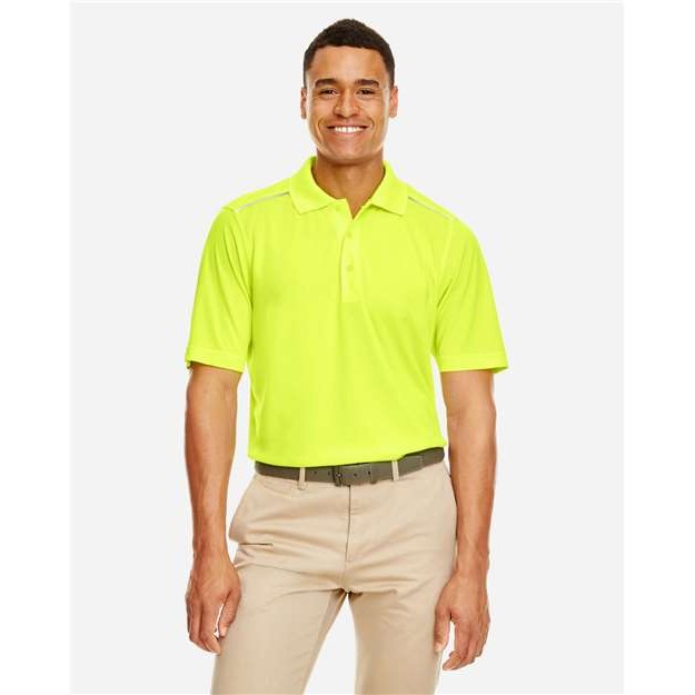 Men's Radiant Performance Piqué Polo with Reflective Piping - Thumbnail Image