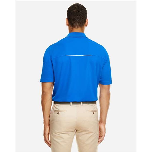 Men's Radiant Performance Piqué Polo with Reflective Piping - Thumbnail Image