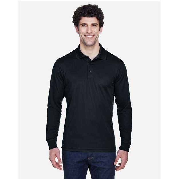 Men's Pinnacle Performance Long Sleeve Piqué Polo - Thumbnail Image