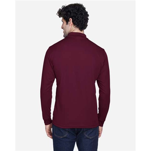 Men's Pinnacle Performance Long Sleeve Piqué Polo - Thumbnail Image
