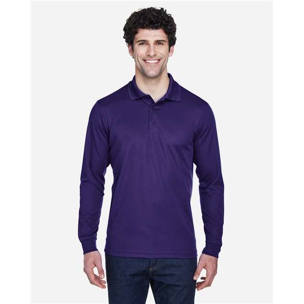 Men's Pinnacle Performance Long Sleeve Piqué Polo - Thumbnail Image