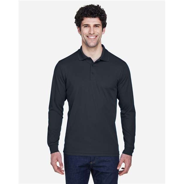 Men's Pinnacle Performance Long Sleeve Piqué Polo - Thumbnail Image