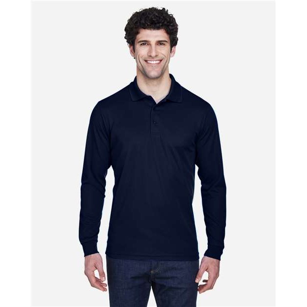 Men's Pinnacle Performance Long Sleeve Piqué Polo - Thumbnail Image