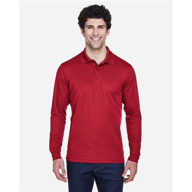 Men's Pinnacle Performance Long Sleeve Piqué Polo - Thumbnail Image