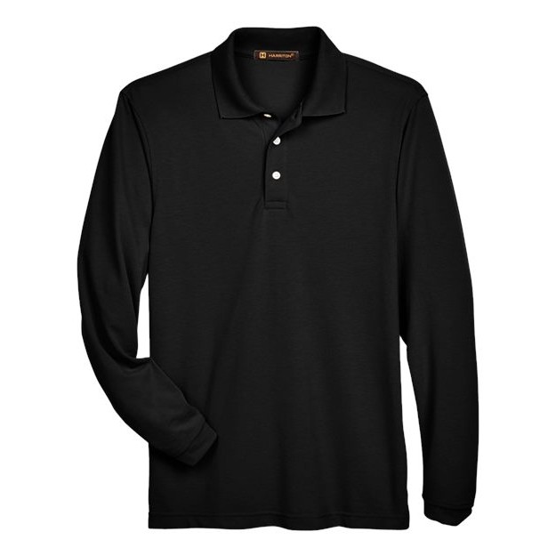 Men's Long Sleeve Polo - Thumbnail Image