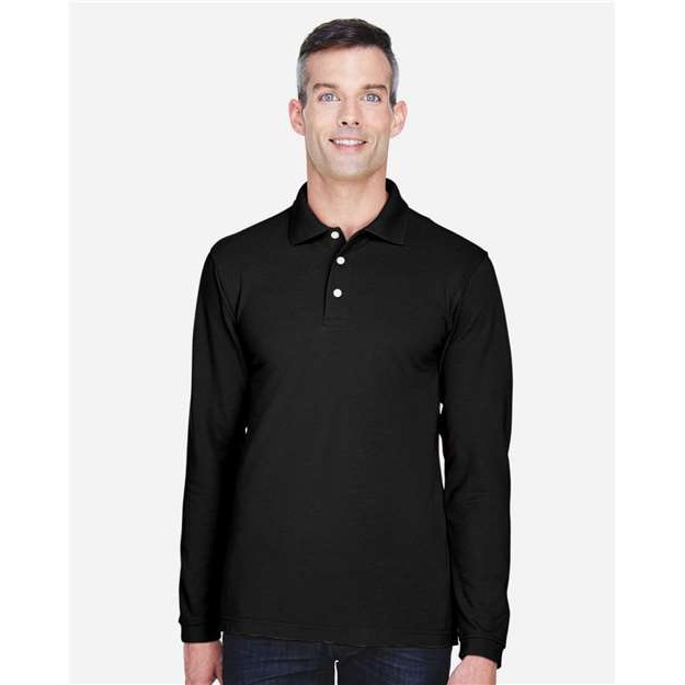 Men's Long Sleeve Polo - Thumbnail Image