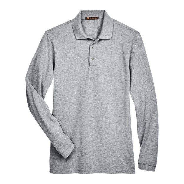 Men's Long Sleeve Polo - Thumbnail Image