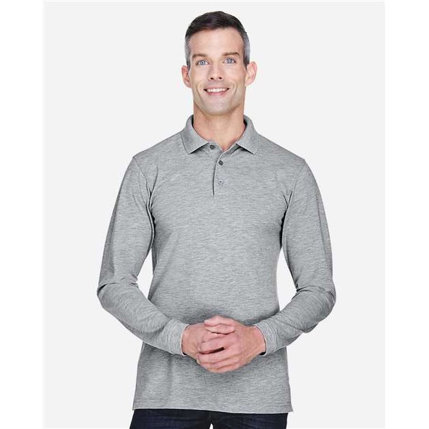 Men's Long Sleeve Polo - Thumbnail Image