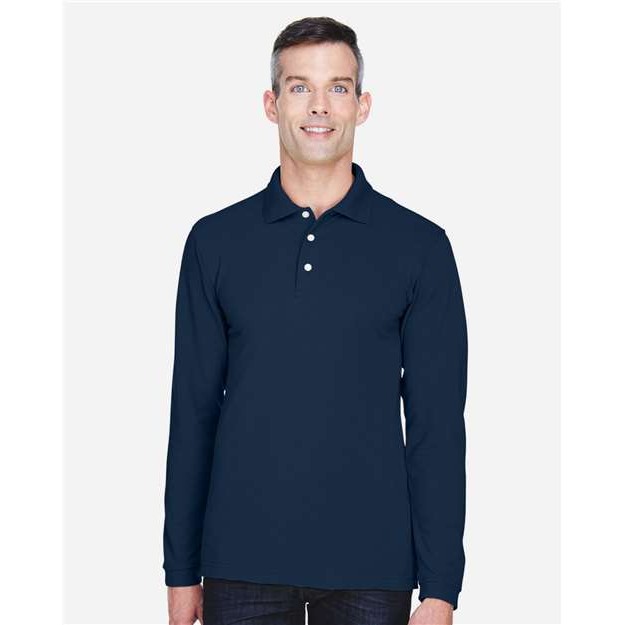 Men's Long Sleeve Polo - Thumbnail Image