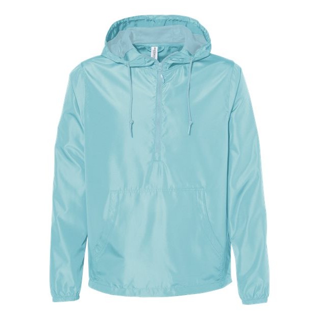 Unisex Lightweight Quarter-Zip Windbreaker Pullover Jacket - Thumbnail Image