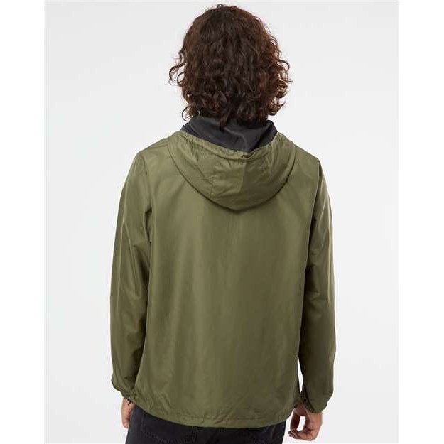 Unisex Lightweight Quarter-Zip Windbreaker Pullover Jacket - Thumbnail Image