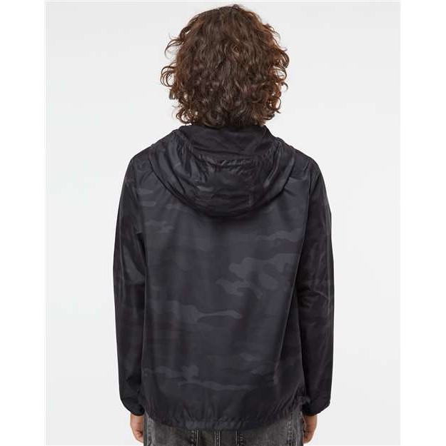 Unisex Lightweight Quarter-Zip Windbreaker Pullover Jacket - Thumbnail Image
