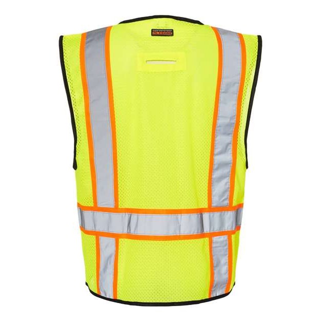 Unisex 6 Pocket Contrast Class 2 Vest - Thumbnail Image