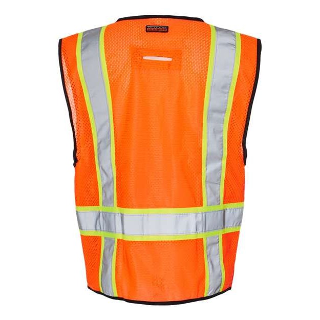 Unisex 6 Pocket Contrast Class 2 Vest - Thumbnail Image