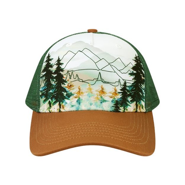 Printed Five-Panel Trucker Cap - Thumbnail Image