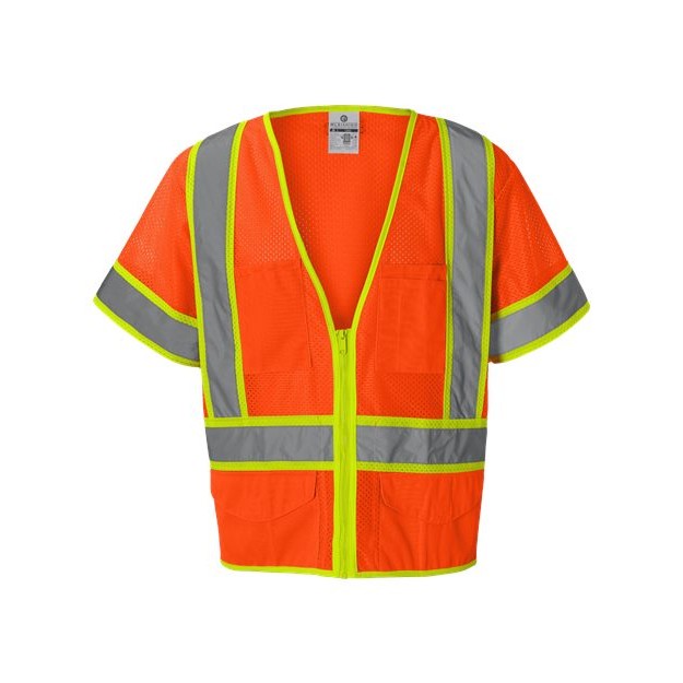 Unisex Six-Pocket Mesh Surveyor’s Vest - Thumbnail Image