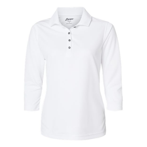 Women's Lady Palm Three-Quarter Sleeve Polo - Thumbnail Image
