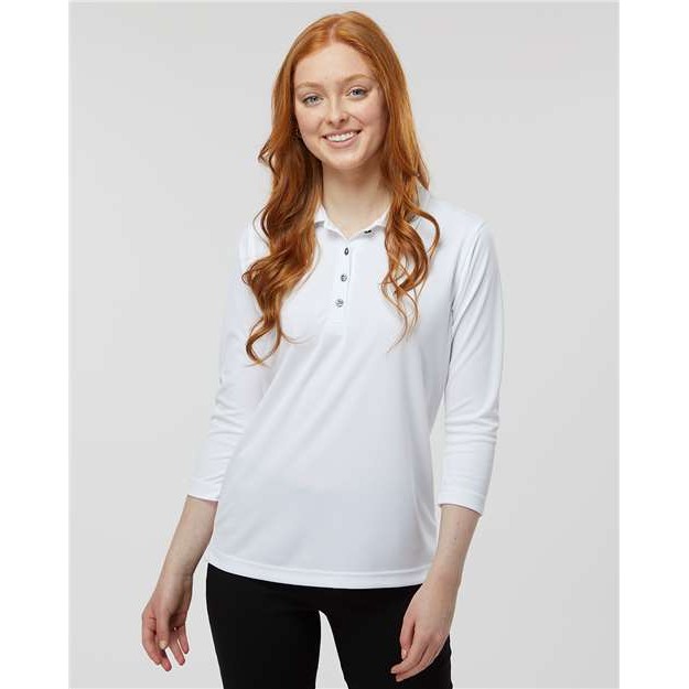 Women's Lady Palm Three-Quarter Sleeve Polo - Thumbnail Image