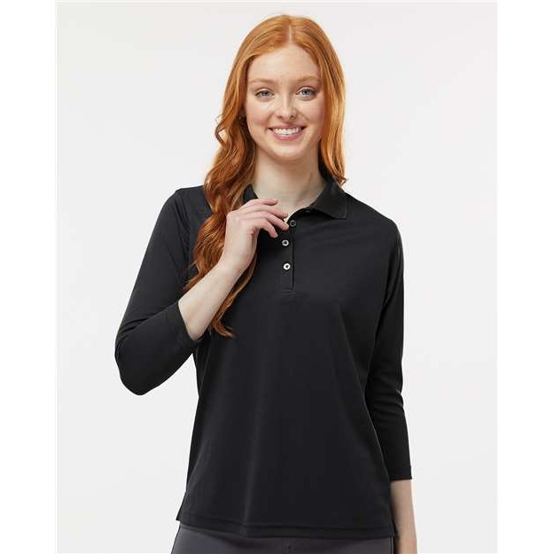 Women's Lady Palm Three-Quarter Sleeve Polo - Thumbnail Image