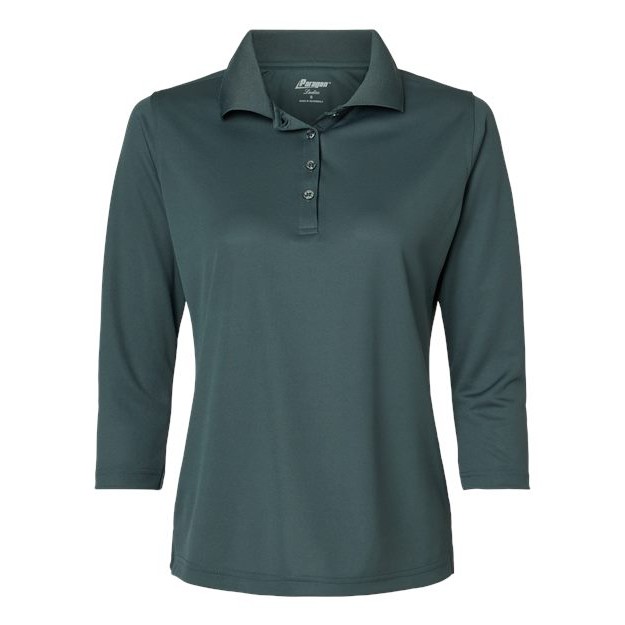 Women's Lady Palm Three-Quarter Sleeve Polo - Thumbnail Image