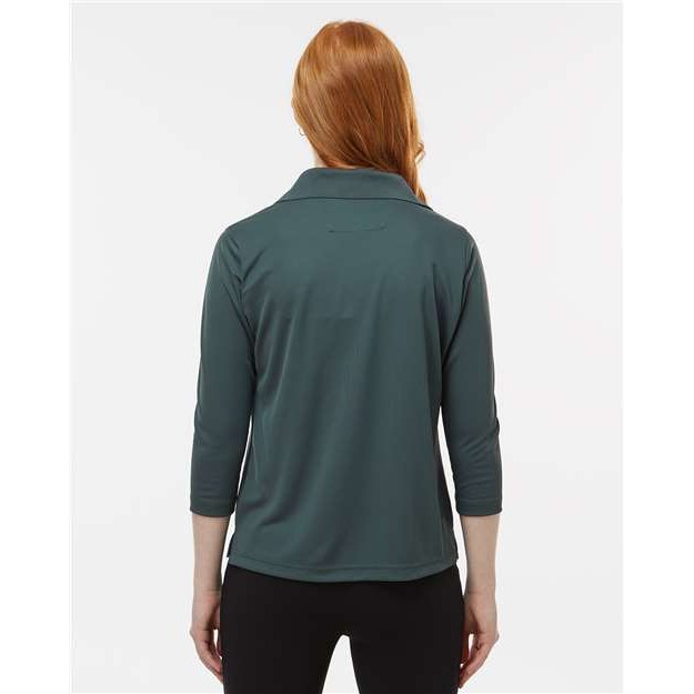 Women's Lady Palm Three-Quarter Sleeve Polo - Thumbnail Image