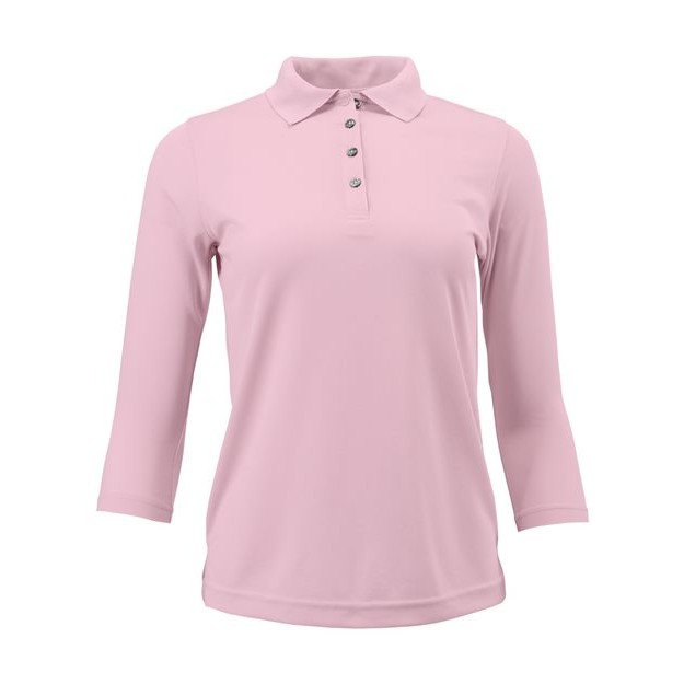 Women's Lady Palm Three-Quarter Sleeve Polo - Thumbnail Image
