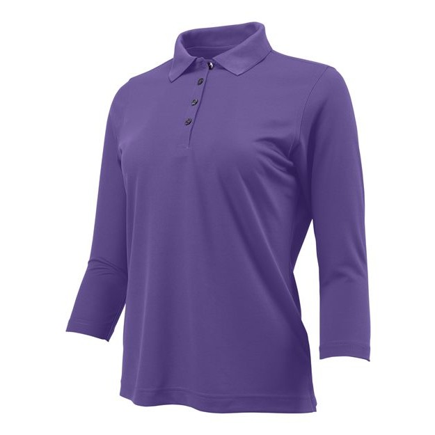 Women's Lady Palm Three-Quarter Sleeve Polo - Thumbnail Image