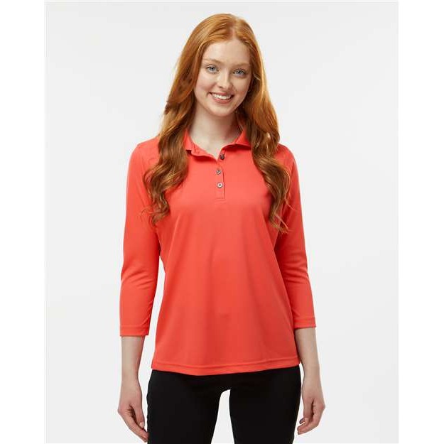 Women's Lady Palm Three-Quarter Sleeve Polo - Thumbnail Image