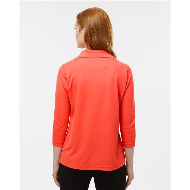 Women's Lady Palm Three-Quarter Sleeve Polo - Thumbnail Image