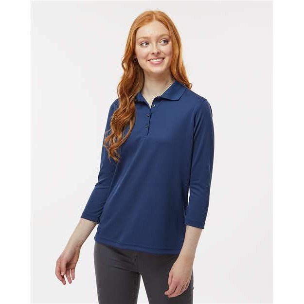Women's Lady Palm Three-Quarter Sleeve Polo - Thumbnail Image