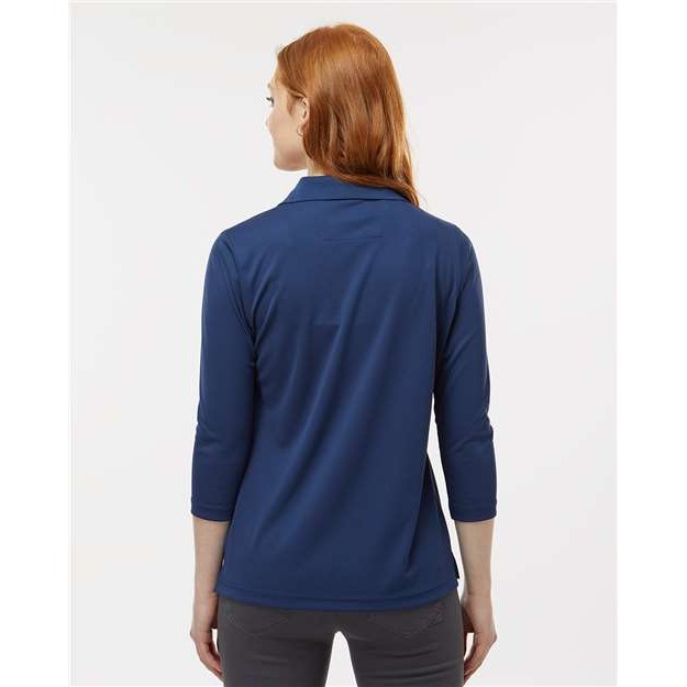 Women's Lady Palm Three-Quarter Sleeve Polo - Thumbnail Image