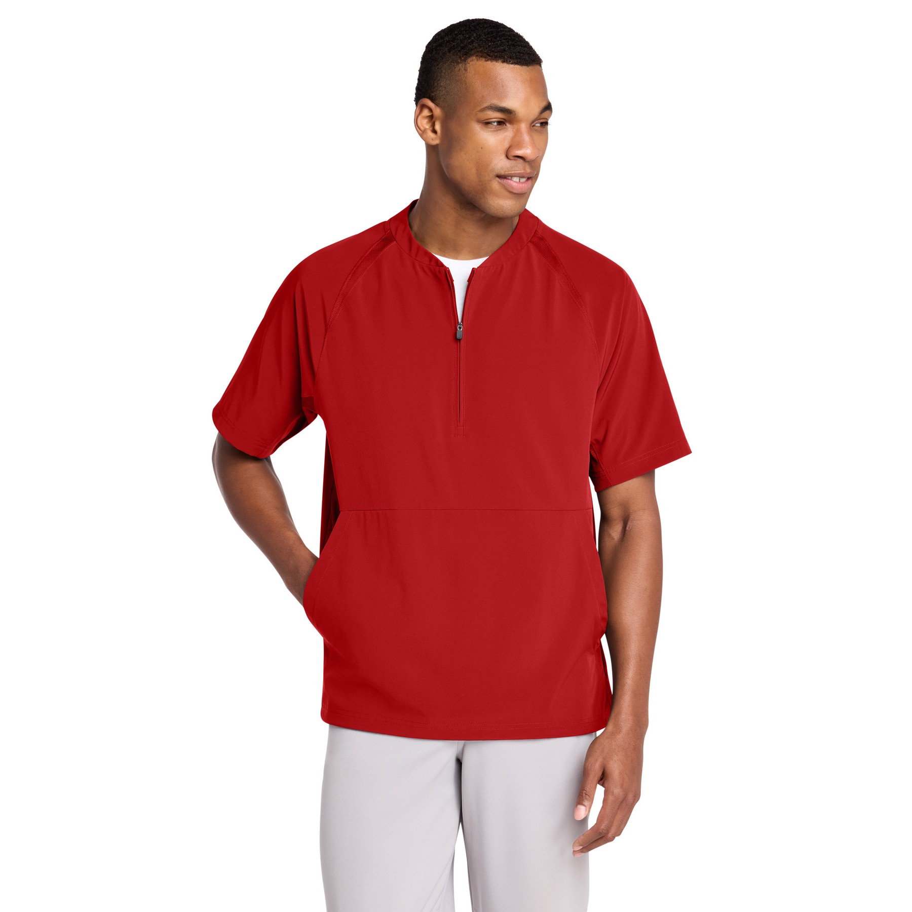 Repeat 1/2-Zip Short Sleeve Jacket - Thumbnail Image