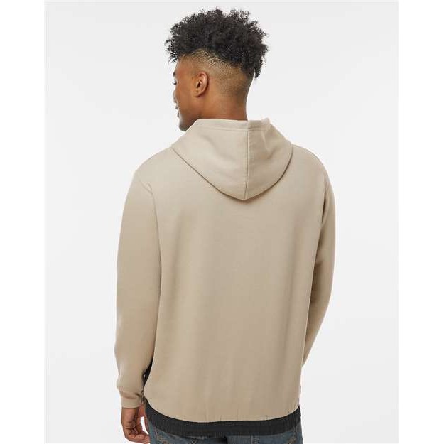Unisex Mixed Media Hooded Sweatshirt - Thumbnail Image