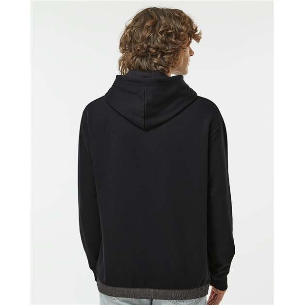 Unisex Mixed Media Hooded Sweatshirt - Thumbnail Image