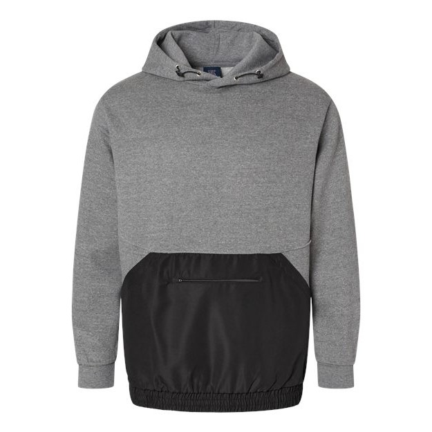 Unisex Mixed Media Hooded Sweatshirt - Thumbnail Image