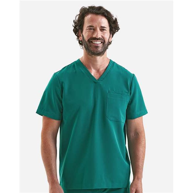 Men's Limitless V-Neck Stretch Scrub Top - Thumbnail Image